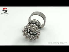 Vòng bi cầu tự lựa hai hàng có khe hở dầu và lồng thép