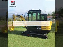 Trung Quốc R350 Mini Excavator Small Digger Kubota Engine Excavator Máy đào vi mô Mini Digger với cabin