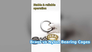 So sánh giữa vòng cách bằng đồng và vòng cách nylon cho vòng bi tiếp xúc góc