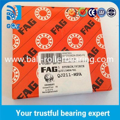 Chrom thép góc tiếp xúc vòng bi cầu, bốn điểm vòng bi cầu QJ211 MPA
