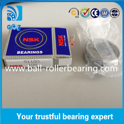 OD 30mm Teel Cage Ball Thrust Bearings 51103 Trọng lượng nặng Chứng nhận ISO9001
