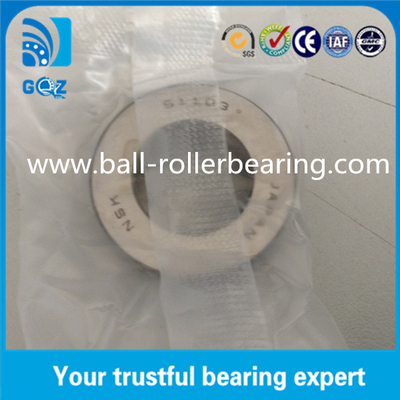 OD 30mm Teel Cage Ball Thrust Bearings 51103 Trọng lượng nặng Chứng nhận ISO9001