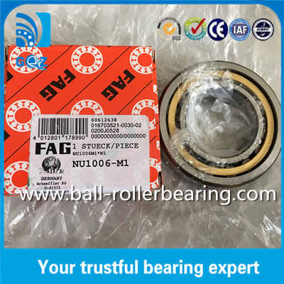 11000 r / min Tốc độ Lồng đồng Vòng xoay trụ NU1006-M1