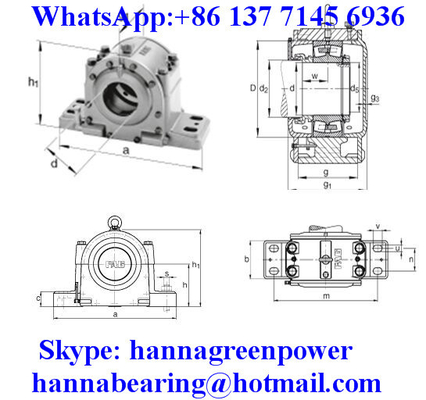 Chân 190mm LOE238-N-BL-L Split Plummer Block Housing 190x820x485mm
