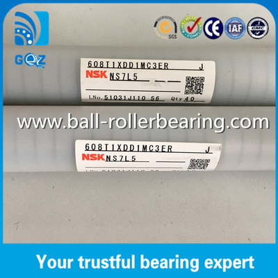 Lốp nhựa lồng cao su miniature vòng bi NSK 608-2RS 608T1XDD1MC3ER J NS7L5