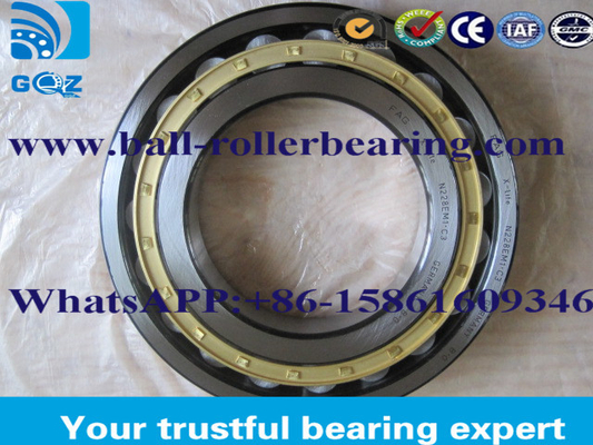 Lối xích lăn cao tốc bằng đồng cage NU406M1 30 mm vòng xích hình quả cầu hai hàng