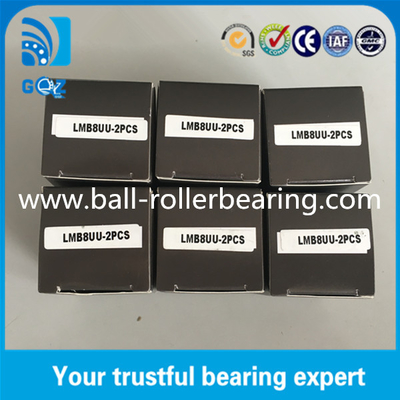 1/2 inch axle dia Linear Motion Bearings với vật liệu thép Chrome LMB8UU