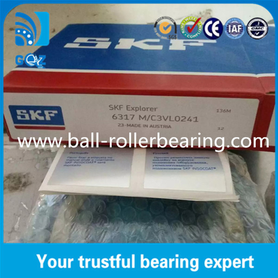 Lớp lồng đồng cách nhiệt điện Lối đệm quả bóng rãnh sâu SKF 6317M/C3 VL0241