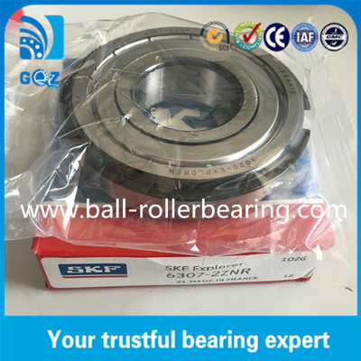 Vòng đệm hình quả bóng đá kim loại SKF 6307-2ZNR với vòng snap