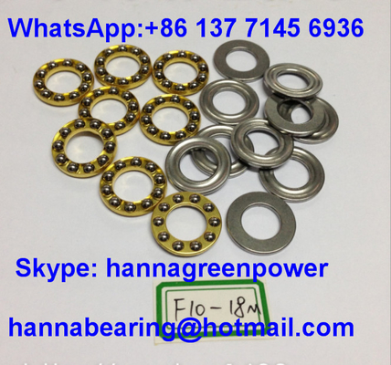 F10-18M Lớp lồng đồng Miniature Thrust Ball Bearing với rãnh 10x18x5.5mm