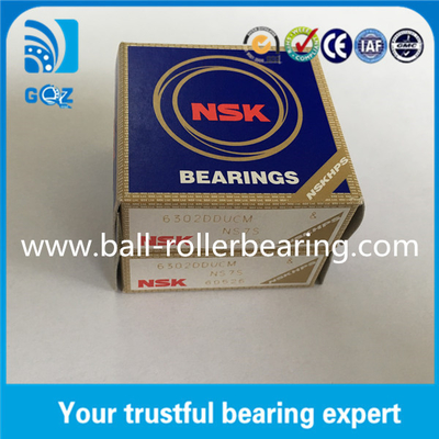 Gốm niêm phong Deep Groove Automotive Bearings NSK 6302DDU 15 mm Inner Dia