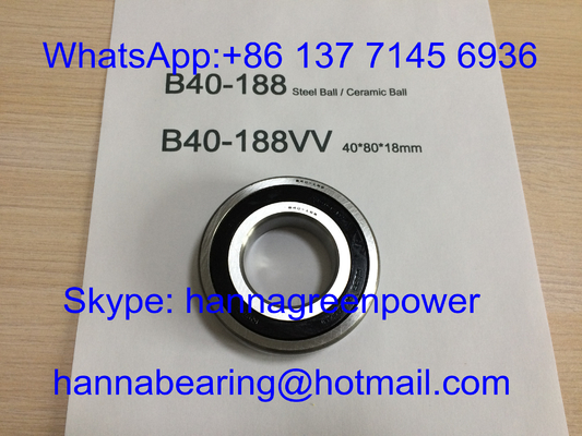 B40-188VV 15000RPM Xích cầu thép B40-188-2RS Xích động cơ tốc độ cao 40*80*18mm
