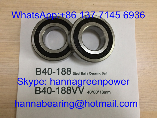 B40-188VV 15000RPM Xích cầu thép B40-188-2RS Xích động cơ tốc độ cao 40*80*18mm