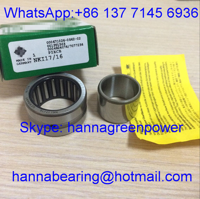 NKI17/16-XL / NKI17-16 Loại công việc nhẹ Xích kim nhỏ với lỗ dầu 17 * 29 * 16 mm