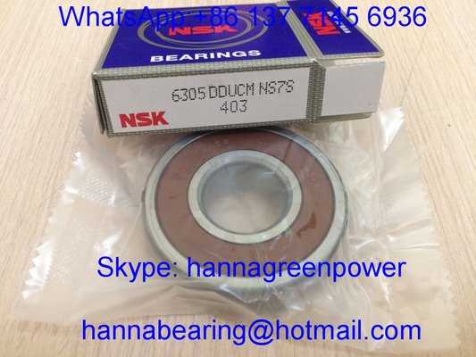 NSK gốc 6305DDUCM / 6305DDUC3 Xây đệm quả cầu rãnh sâu với niêm phong cao su 25x62x17mm