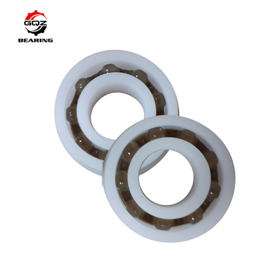 F6005 POM Vỏ nhựa Flange Deep Groove Ceramic Ball Bearings 25*47*12mm