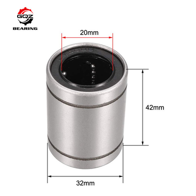 LM20UU Stainless Steel vật liệu đường tròn vòng bi cao su niêm phong vỏ rắn