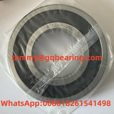 Thép tấm kim loại lồng FAG 6312-H-2RSR-SN-C3 Deep Groove Ball Bearings 60x130x31mm