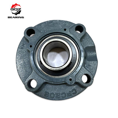 Vòng bi dạng gối đỡ UCFC209, mặt bích tròn 4 bu-lông, có vít định vị, dùng cho trục 45mm