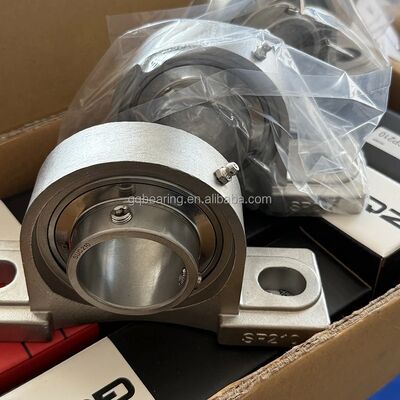 GQZ Premium SUCP 322 Vòng bi gối bằng thép không gỉ chống thấm cấp thực phẩm cho các bộ phận máy móc của dây chuyền sản xuất ướt