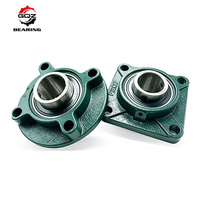 GQZ UFL004 Hai Bolt Oval Flange Bearings Unit 20mm Bore Set Screw Lock Self-Aligning Insert Bearing Assembly
