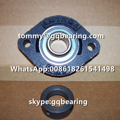 INA FLCTE17 FLCTE17-XL Vật liệu Sắt đúc 2 cuộn Flange Cushion Block Ball Bearing Diameter bên trong 17mm