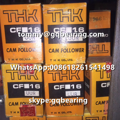 Vật liệu thép Chrome THK CF16UUR Cam Follower Bearing với vòng ngoài hình trụ