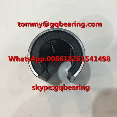 Vật liệu thép Chrome LM16UUOP Loại mở Đường thẳng vòng bi cao su Bụi rạch rạch kín