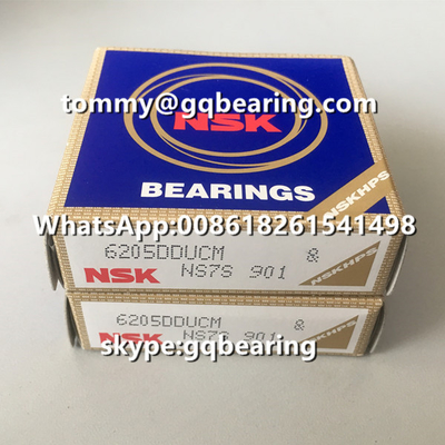 Nhật Bản sản xuất Gcr15 thép vật liệu NSK 6205DDU 6205DDUCM cao su niêm phong Deep Groove Ball Bearing