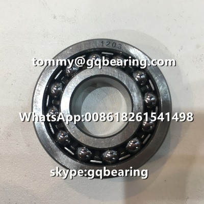 Chrom Steel Material 1203 Steel Cage Double Row Self-aligning Ball Bearing 17x40x12mm