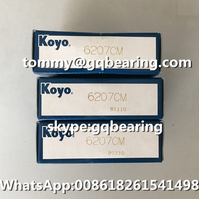 Gcr15 Vật liệu thép Nhật Bản KOYO 6207 6207CM Đường đơn hàng đệm quả cầu rãnh sâu