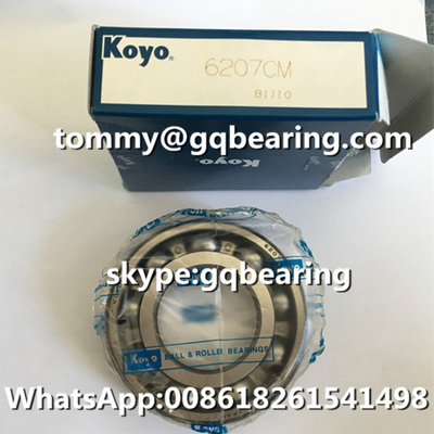 Gcr15 Vật liệu thép Nhật Bản KOYO 6207 6207CM Đường đơn hàng đệm quả cầu rãnh sâu