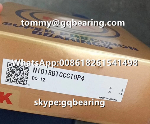 Khả năng phóng xạ đặc biệt NSK N1018BTCCG10P4 Xếp đơn cao độ chính xác cao vòng bi hình trụ