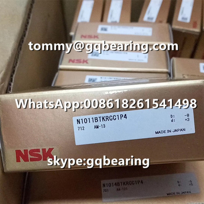 CC1 Khả năng thoát NSK N1011BTKRCC1P4 Đường xích đơn hàng cao độ chính xác vòng bi hình trụ