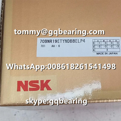 Gcr15 vật liệu thép quả bóng 18 độ góc tiếp xúc NSK 70BNR19ETYNDULP4 đẩy góc tiếp xúc quả bóng vòng bi