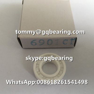 ZrO2 Si3N4 Vật liệu gốm 6901CE 6901 Vật liệu gốm đầy đủ gốm đáy đường rãnh vòng bi 12x24x6mm