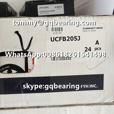 Vật liệu Sắt đúc FYH UCFB207J 3-bolt Flanged Cushion Block Ball Bearing UCFB207