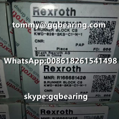 Rexroth R166681420 Vật liệu thép Loại hẹp Chiều dài ngắn Chiều cao tiêu chuẩn SKS Runner Block