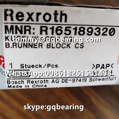 Rexroth R165189320 Vật liệu thép Flange Type Standard Length Standard Height Runner Block