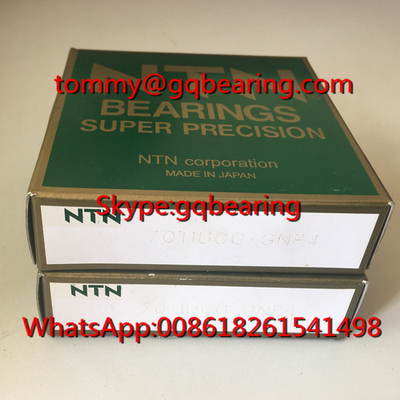 P4 Chọn chính xác NTN 7011UCG/GNP4 Super Precision Angular Contact Ball Bearing 55*90*18mm