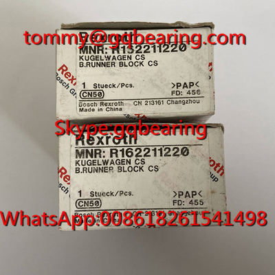 Vật liệu thép carbon Rexroth R205D11220 Ball Rail Runner Block R205D11220 KWE-015-SLS-C1-P-1 Block tuyến