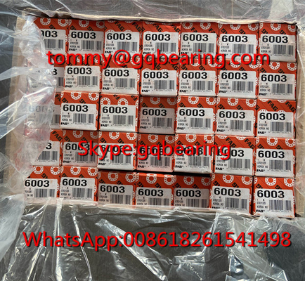 Gcr15 Thép làm từ Hàn Quốc làm loại mở FAG 6003 Deep Groove Ball Bearing