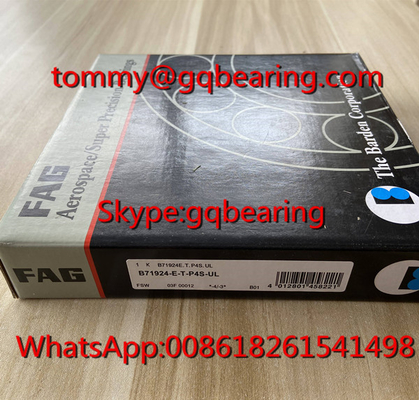 25 độ Contact Angle FAG B71924-E-T-P4S-UL Super Precision Angular Contact Ball Bearing