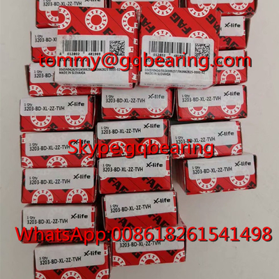 Slovakia Nguồn gốc FAG 3203-BD-XL-2Z-TVH chuồng nylon Lớp hai đường xích góc xích bóng 3203-BD-2Z-TVH