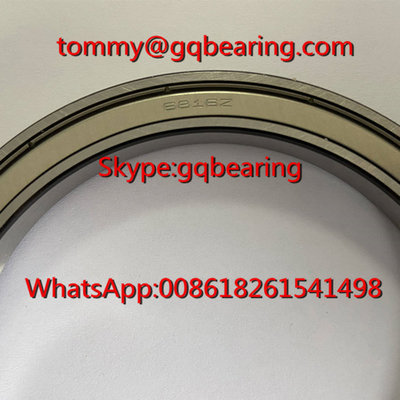 Nguồn gốc Nhật Bản Gcr15 Vật liệu thép NSK 6816ZZCM Tường mỏng, vòng bi đá sâu 80 x 100 x 10 mm