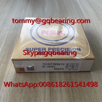 NSK 7010CTYNSULP4 siêu chính xác góc tiếp xúc quả bóng vòng bi 7010 Spindle Ball Bearing