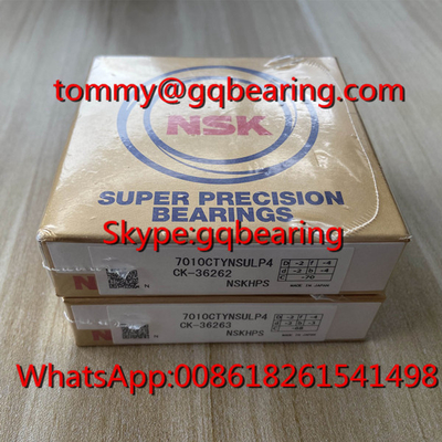 NSK 7010CTYNSULP4 siêu chính xác góc tiếp xúc quả bóng vòng bi 7010 Spindle Ball Bearing