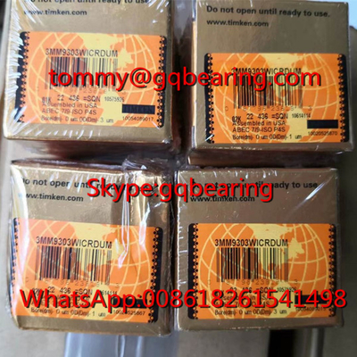 Gcr15 Vật liệu thép TIMKEN 3MM9303WICRDUM Spindle Angle Contact Ball Bearing