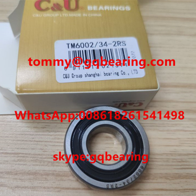 TM6002/34-2RS Gốm niêm phong vòng bi rãnh sâu OD 34mm