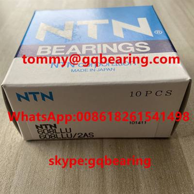 608LLU Đơn hàng Deep Groove Ball Bearing Goma Seal 8x22x7mm
